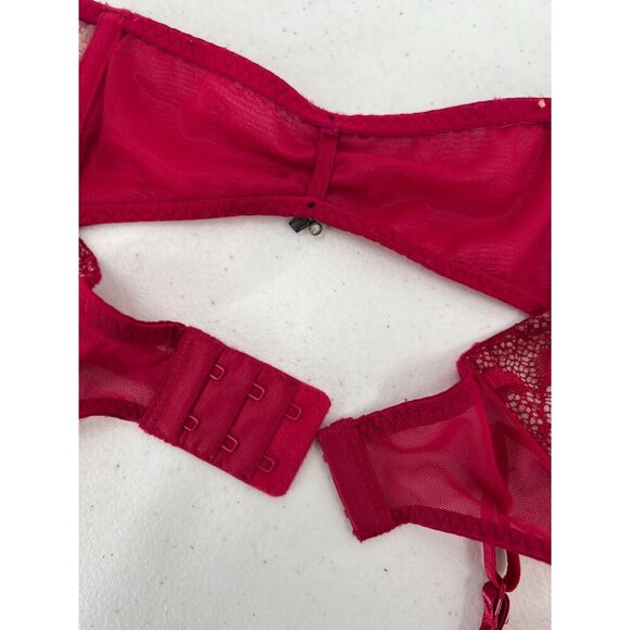 NWT Betsey Johnson Starlet Lace Garter L Red Style 727801 Pinup Valentine's Day - Picture 12 of 12